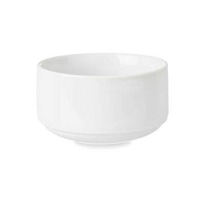 CONFEZIONE DA 6 CIOTOLE IN PORCELLANA IMPILABILI 10,5 CM Colore: Bianco