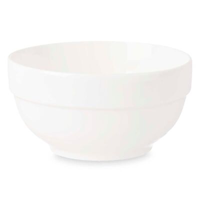 CONFEZIONE DA 6 CIOTOLE IN PORCELLANA IMPILABILI 13 CM. 500 ml.Colore: Bianco