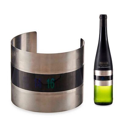 TERMOMETRO PER BOTTIGLIA DI VINO Colore: Nero/Argento