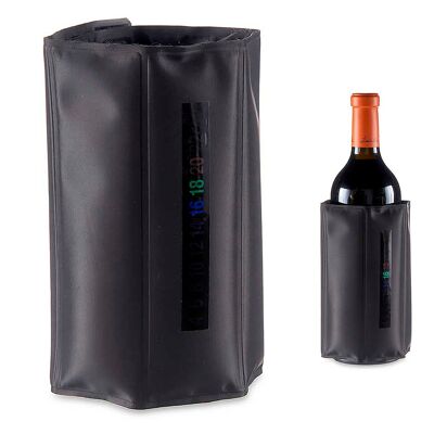 MANICA PER RAFFREDDATORE PER VINO CON TERMOMETRO Colore: Nero