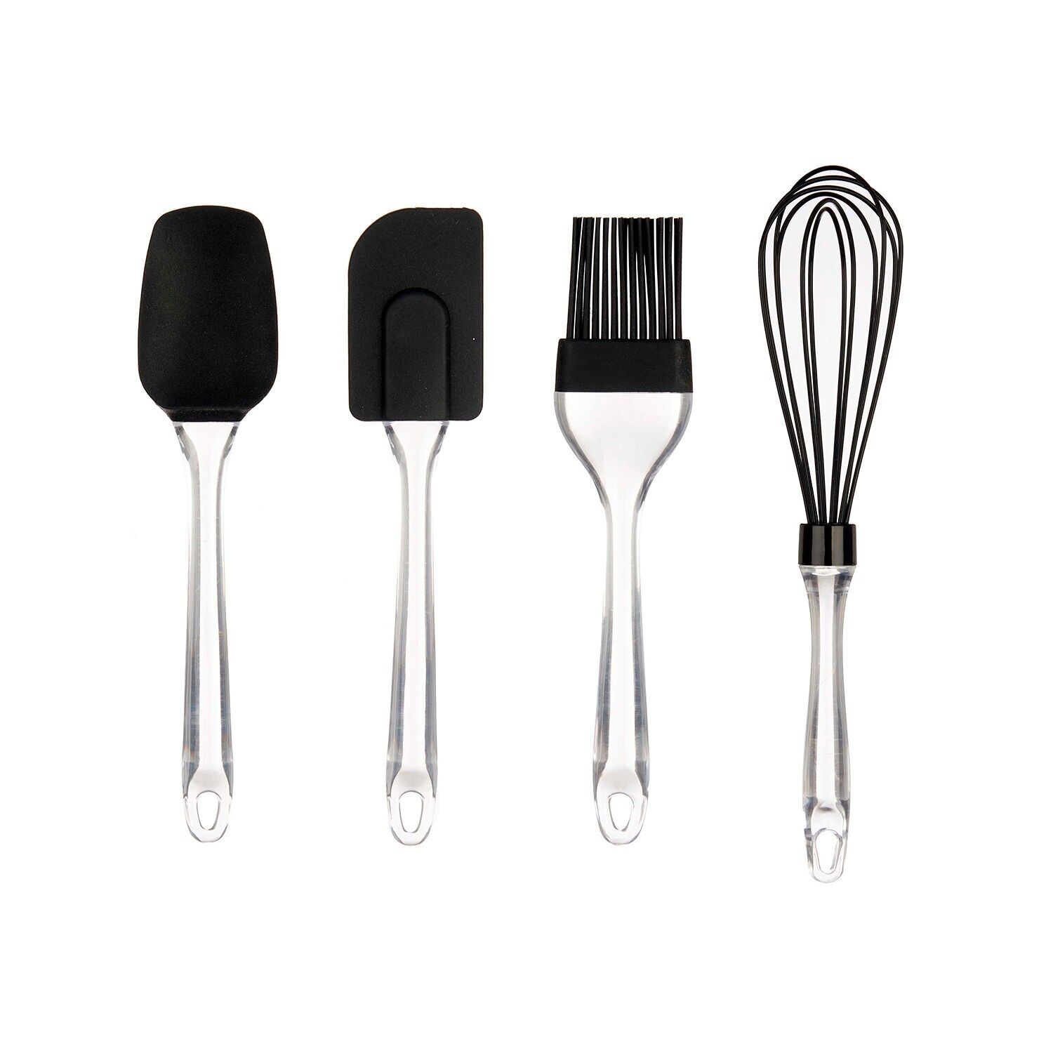 Set di utensili in silicone da 4 pezzi Colore: Nero