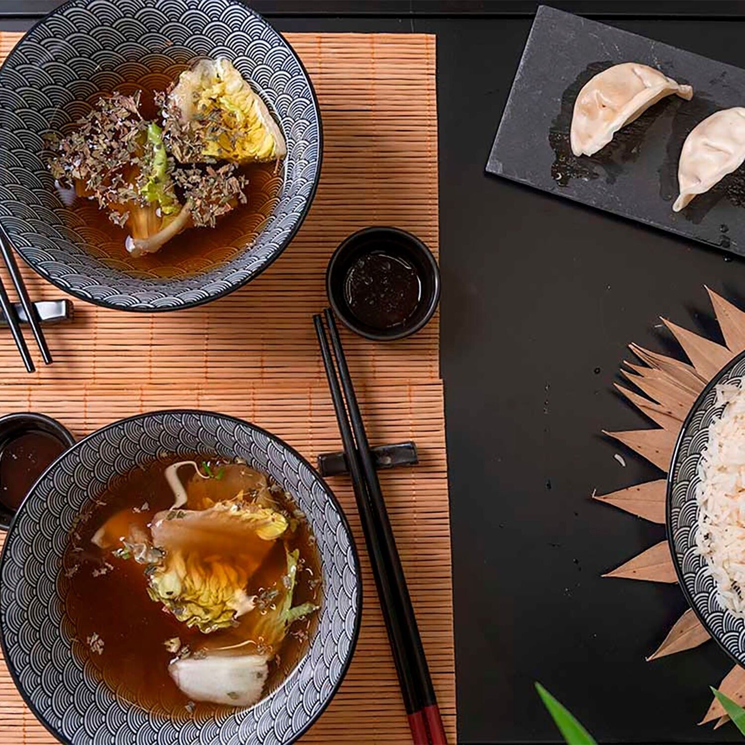 Buy wholesale 8-PIECE CERAMIC AND BAMBOO SUSHI SET Color: Wood