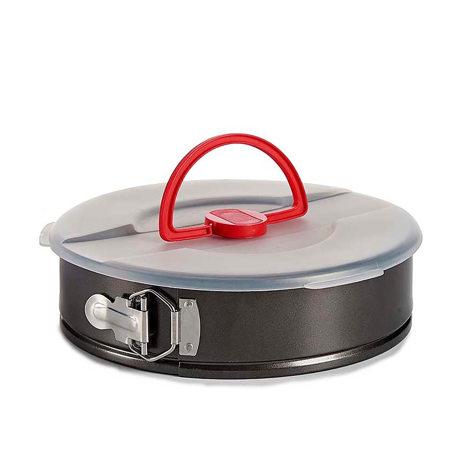 ROUND IRON TART PAN WITH LID Color: Black