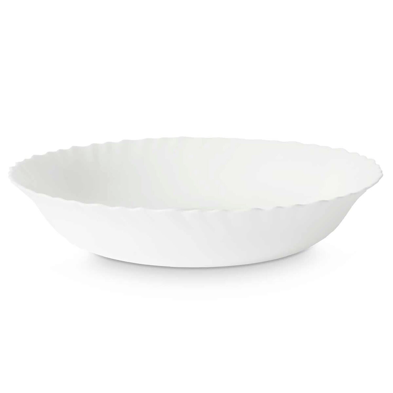 PACK OF 3 LARGE OPAL SALAD BOWLS 28CM Color: White
