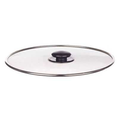 Tapa para sartén de acero con diseño de rejilla de 29cm. Color:Transparente