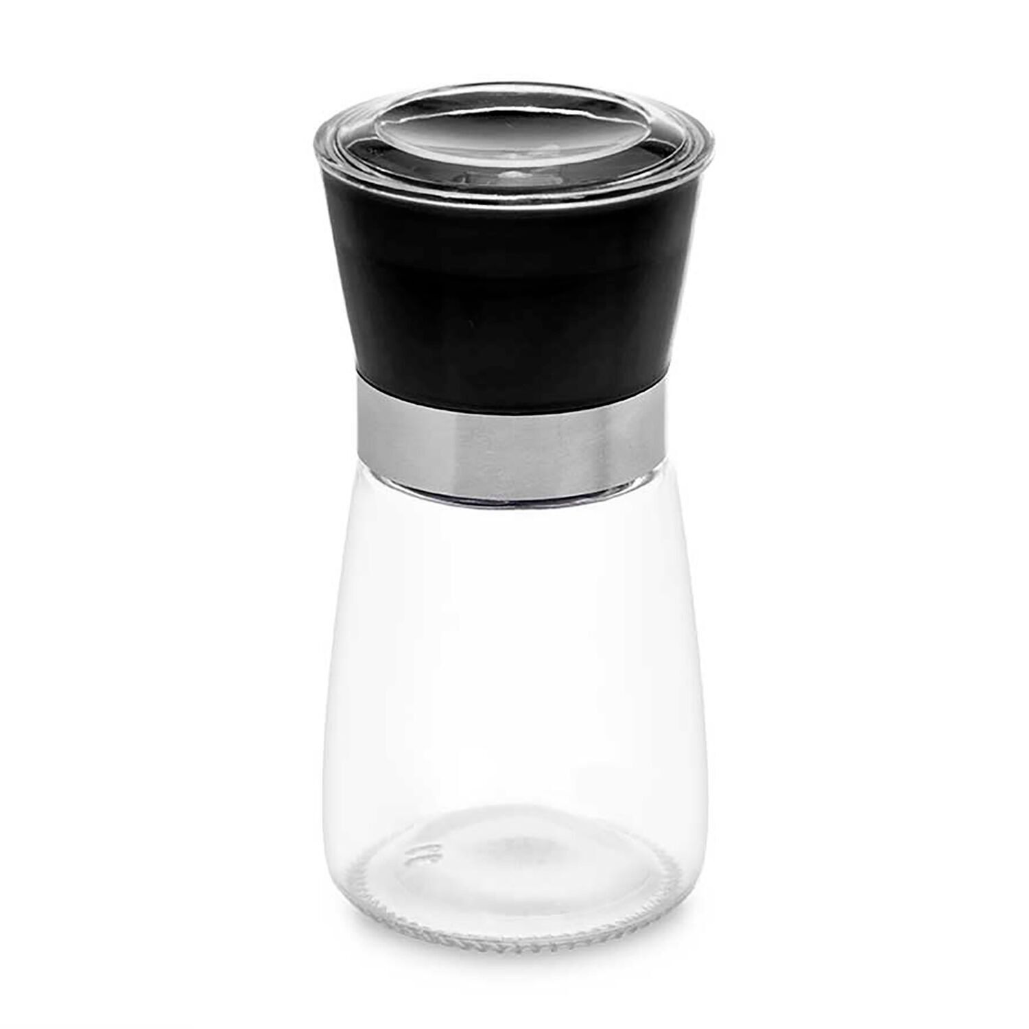 Rundes Gewürzregal unter der Mühle. Farbe: Transparent.