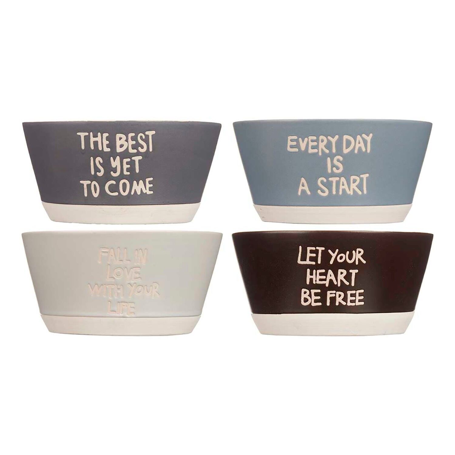 PACK OF 4 BOWLS 580 ML ASSORTED 4 MODELS Color: Multicolor