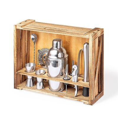 Cocktail Shaker Set 550 ml.10 Exclusive Design Accessories Color: Silver