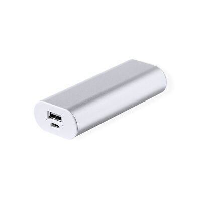 Power Bank 2200 mAh. aluminum USB.Color:Silver