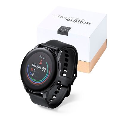 Connexion Bluetooth pour montre intelligente. Écran TFT 1,28".Batterie 230 mAh Couleur : Noir