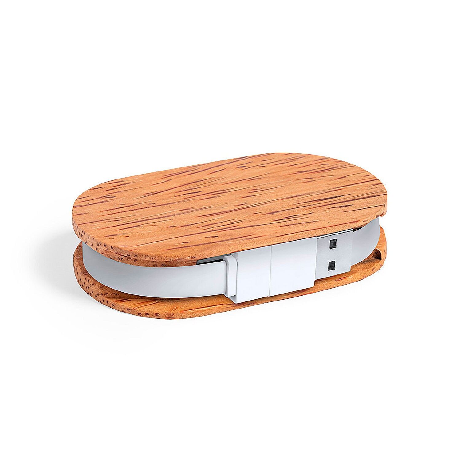 Porta USB in noce di cocco.1 porta di tipo C. 3 porte USB 2.00 Colore:Legno