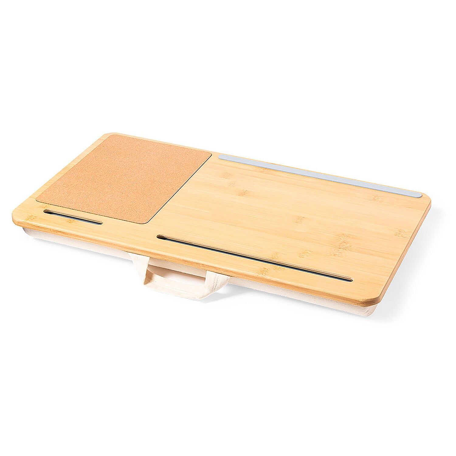 Tapis de rangement antidérapant en bambou et liège naturel Couleur : bois