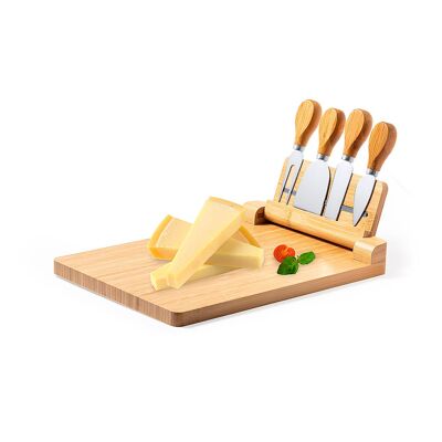 Magnetic Cheese Set.4 Pieces Color: Wood