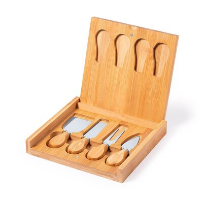 4-Piece Cheese Set Color: Wood