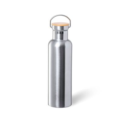 Thermal steel canister 750 ml.Double wall cold/hot Color: Silver