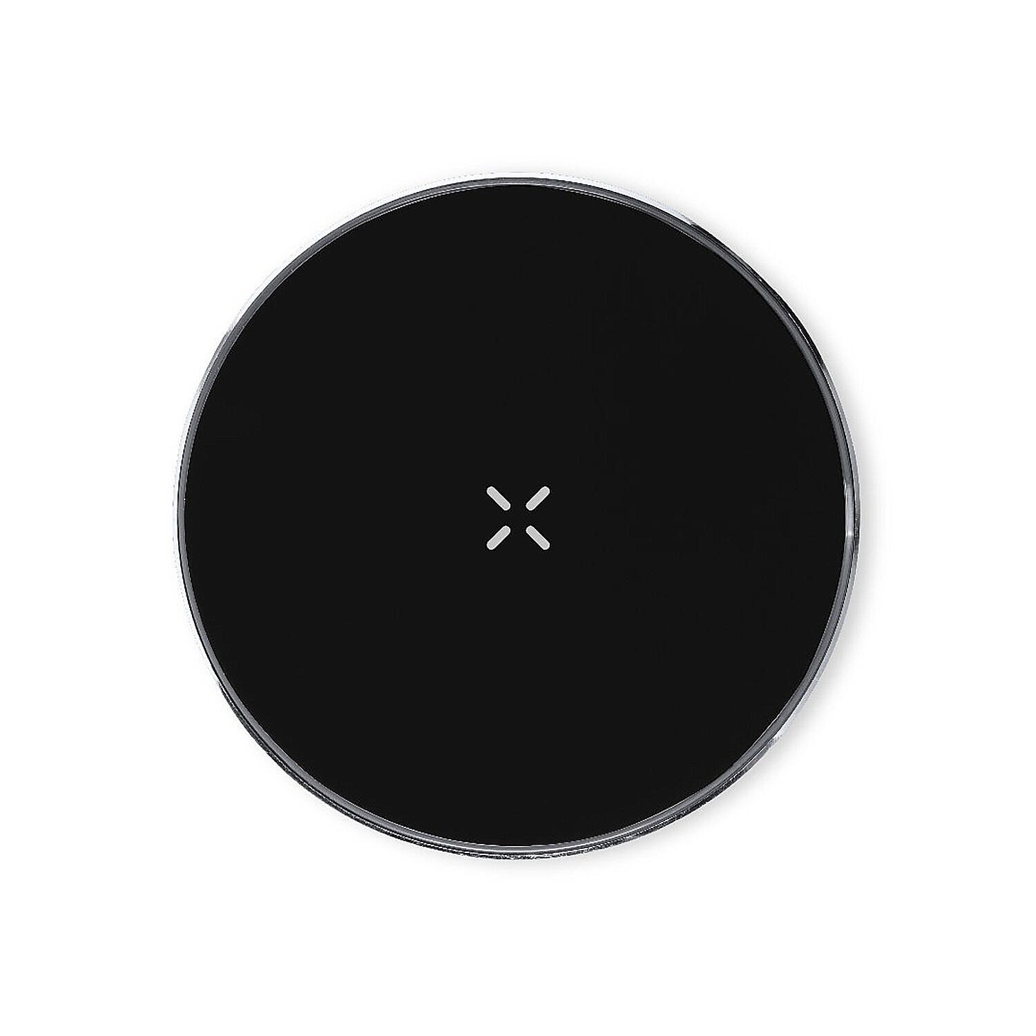 Caricabatterie in alluminio, ricarica wireless rapida da 15 W e cavo Type-C. Colore: Nero