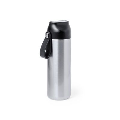 630 ml Thermal Bottle.Touch Temperature Meter Color: Silver