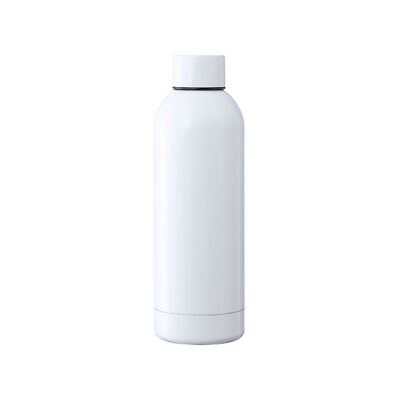 Double-walled steel thermal bottle, hot/cold, 500 ml. Color: White