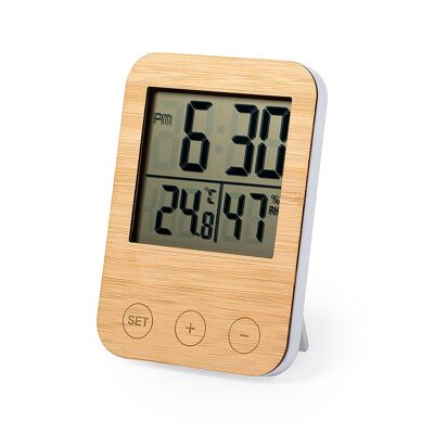 Bamboo Nature Weather Station Color: Wood