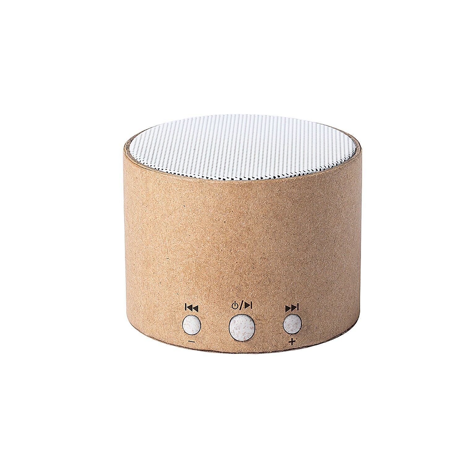 Altoparlante Bluetooth 5 in cartone riciclato Nature.0 . Potenza sonora 3W.Batteria da 300 mAh Colore: marrone chiaro