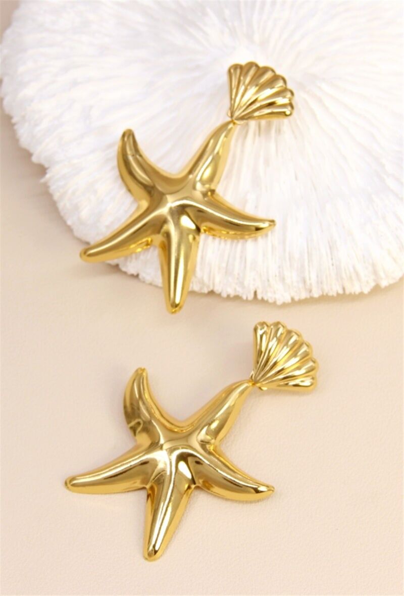 Brillante Seestern-Ohrringe – Ozeanische Eleganz