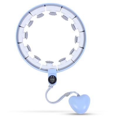 Smart Sports Hula Hoop for Fitness, Adjustable Hula Hoop, Home Fitness Gym Equipment.Color: Light Blue
