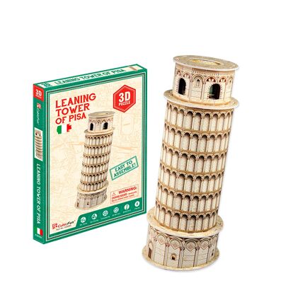 Puzle 3D torre de Pisa. Color:Multicolor