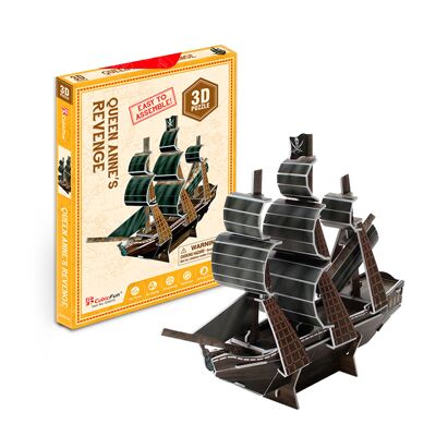 Puzle 3D barco pirata. Color:Multicolor