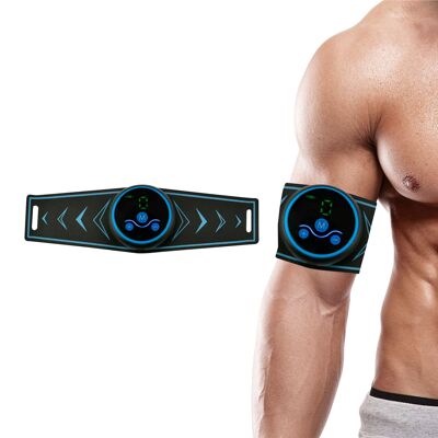 Fascia di stimolazione EMS intelligente. Massaggiatore stimolatore per braccia.Colore: blu