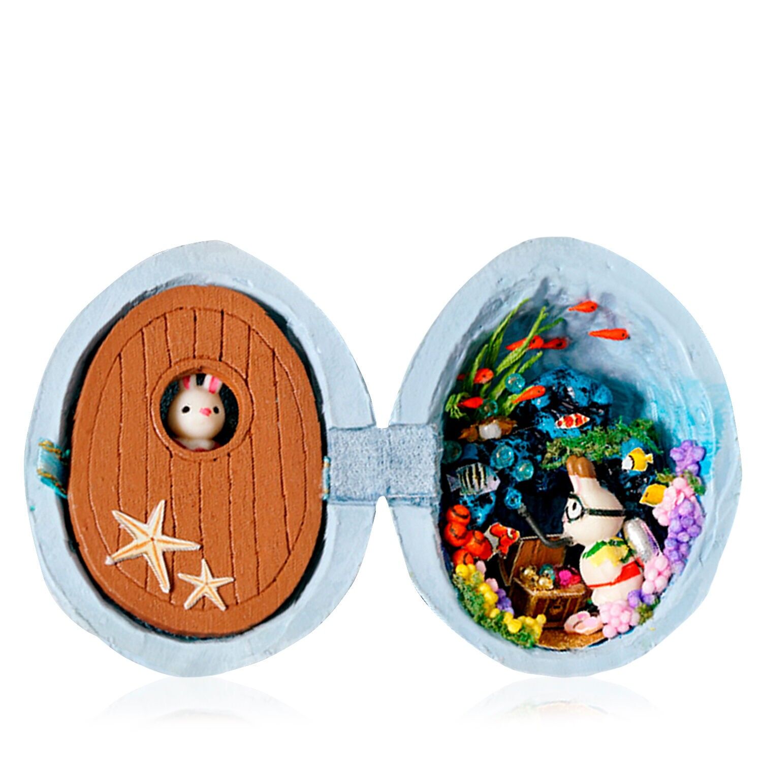 3D-Miniaturmodell einer U-Boot-Fahrt, 4x5x4 cm. Farbe: Mehrfarbig