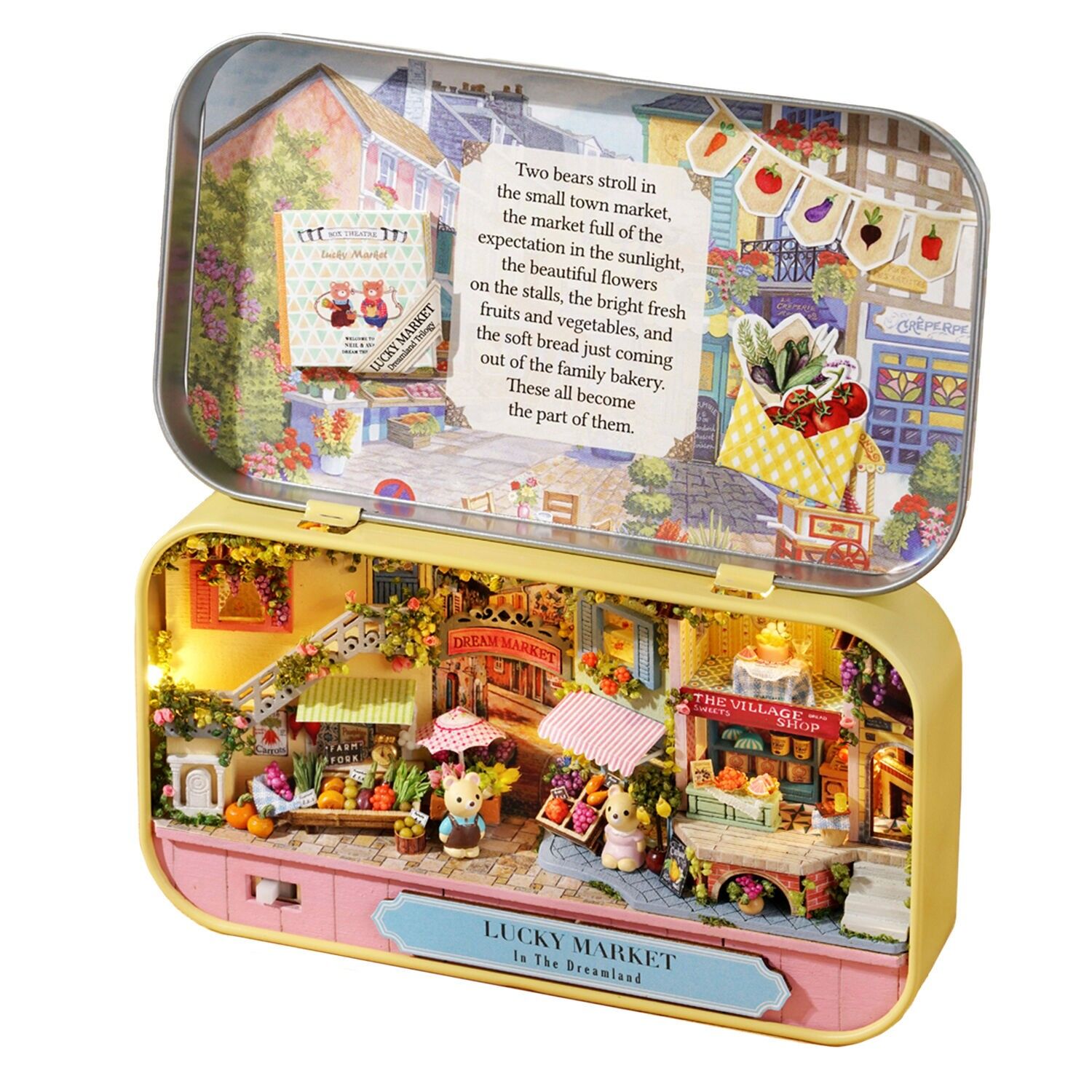 Maqueta 3D Lucky bazar 14,3x16,4x2,6 cm. Color:Multicolor