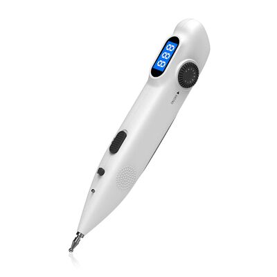 SC896 Electronic Acupuncture Pen. With digital display, 3 modes, 9 intensity settings.Color: White