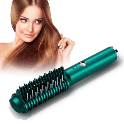 RC208 straightening comb brush. 25w.Color: Green