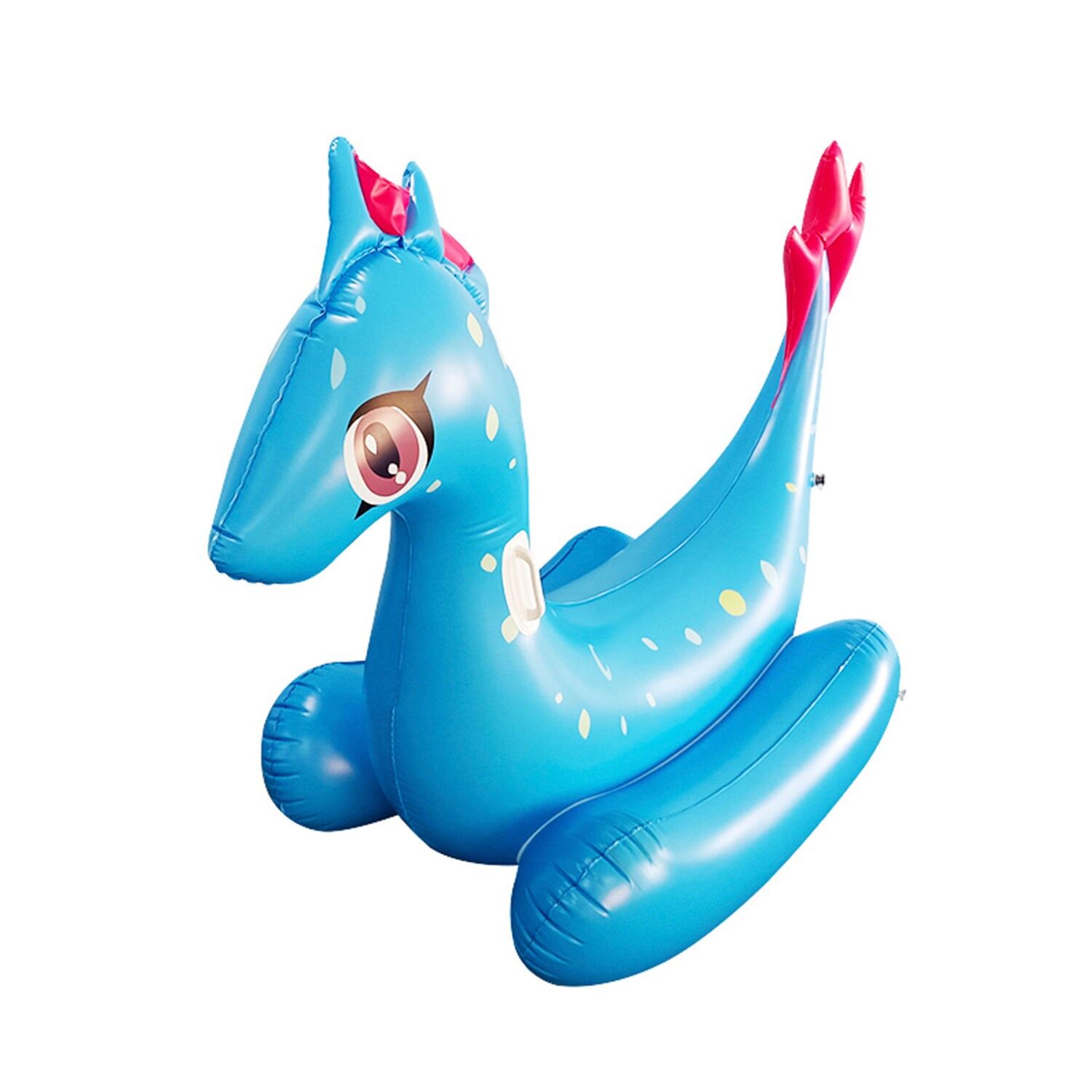 Flotador gigante con forma de dinosaurio. 165x125cm. Color:Azul