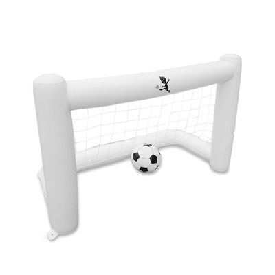 Inflatable soccer goal and ball. 160x105cm.Color: White
