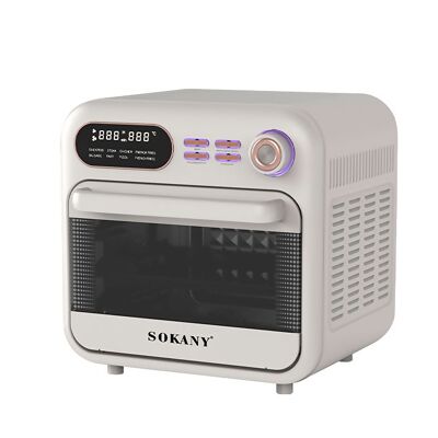 Air fryer oven with 18 litre capacity. Mechanical control panel with 1800W of power, 16 preset cooking modes and 5 accessories.Color: White
