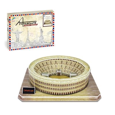 Puzzle 3D en carton du Colisée de Rome. 38 pièces. Couleur : Multicolore
