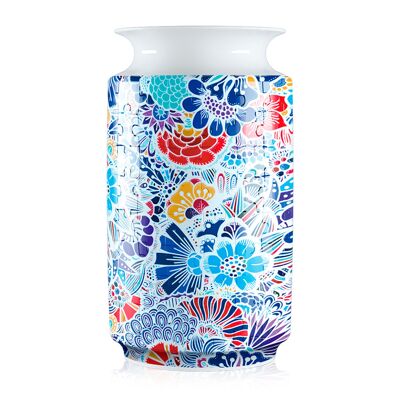 3D ABS puzzle with 162 pieces. Traditional flower vase design with flower mosaic.Color:Multicolor