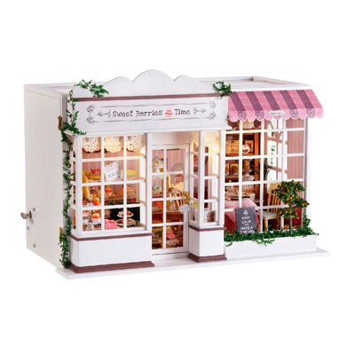 Magasin de bonbons Berry Time. Modèle 3D réaliste avec beaucoup de détails et des lumières LED. Couleur : Multicolore