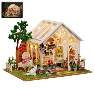 Greenhouse with sunflowers. Realistic 3D model with great detail, dust cover and LED lights.Color:Multicolor