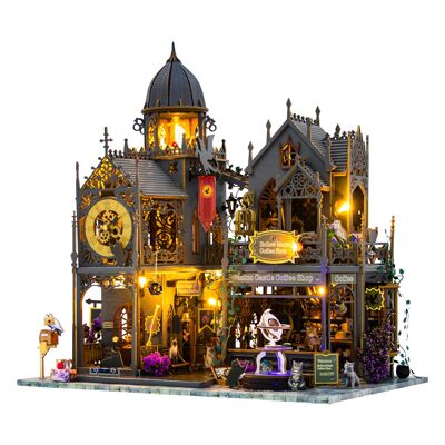 Empty Magic Cafeteria. Realistic 3D model with great detail and LED lights.Color:Multicolor