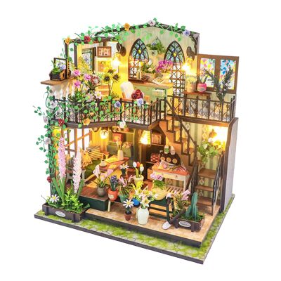 Casa de flores de Darcy. Maqueta 3D realista con gran detalle y luces led. Color:Multicolor