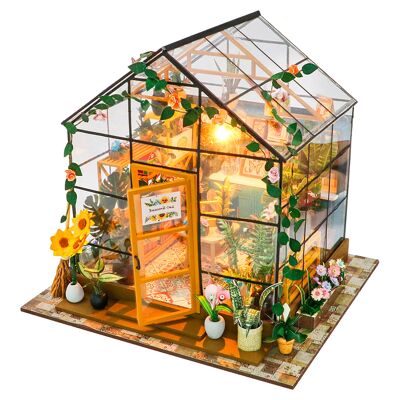 Casa de girasoles. Maqueta 3D realista con gran detalle y luces led. Color:Multicolor