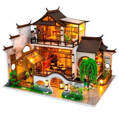 Mansión Entorno Idílico. Maqueta 3D realista con gran detalle y luces led. Color:Multicolor