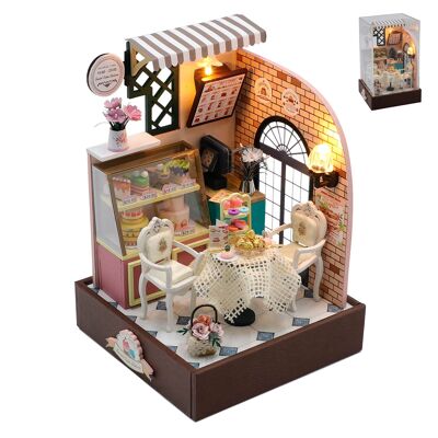 Pastelería Dulce Diario. Maqueta 3D realista con gran detalle y luces led. Color:Multicolor