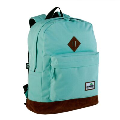 American Ranking Mint Backpack. Laptop compartment.Fully lined and customized interior Color: Emerald Green