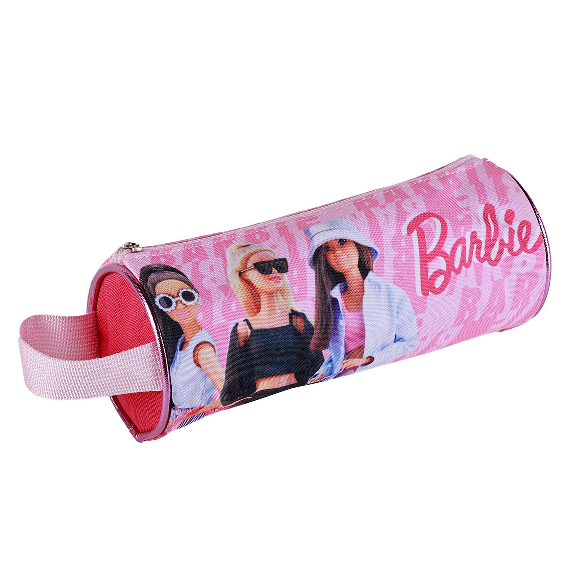 Astuccio rotondo deluxe di Barbie. Interno completamente foderato e personalizzato.Colore: Rosa