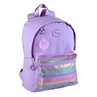 Blin-Blin Rainbow American backpack, adaptable to a trolley. Laptop compartment.Color:Multicolor