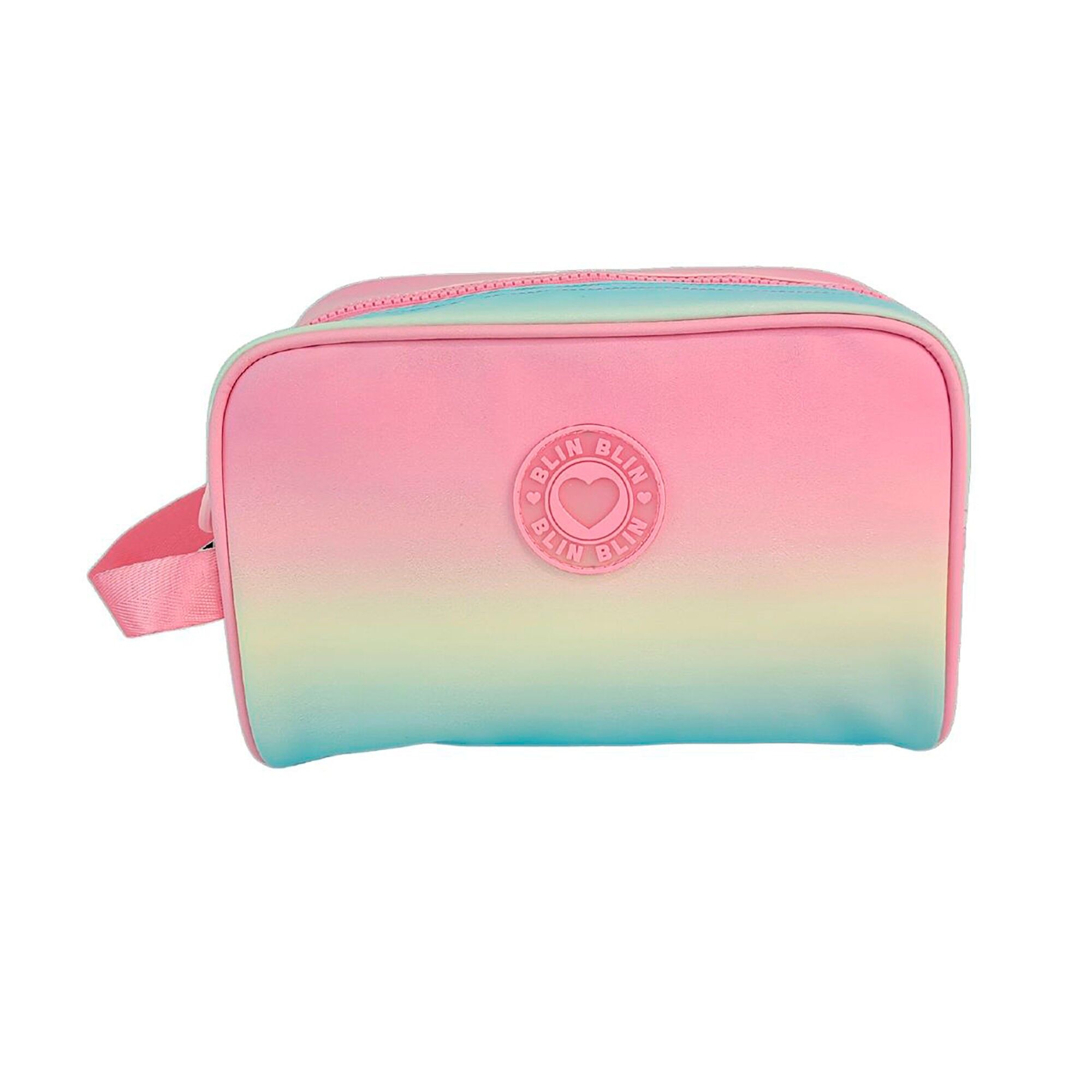 Borsa da toilette Blin Blin rosa sfumato. Materiale idrorepellente. Colore:Multicolore