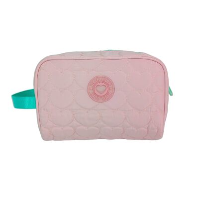 Trousse de toilette Blin Blin Chic. Solide et spacieux.Couleur : rose clair/vert clair